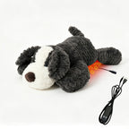 USB Heated Plush Dog Pillow – Soft Warm Stuffed Animal for Cozy Snuggling, Body Warmth & Relaxation at Home (Brown Teddy Bear)