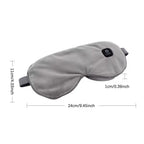 Wireless Smart Heated Eye Mask with 3-Temperature Control, Ergonomic Design for Eye Relief, Ideal for Sleep, Travel, and Office Relaxation (Black)