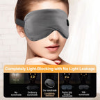 Wireless Smart Heated Eye Mask with 3-Temperature Control, Ergonomic Design for Eye Relief, Ideal for Sleep, Travel, and Office Relaxation (Black)