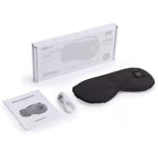 Wireless Smart Heated Eye Mask with 3-Temperature Control, Ergonomic Design for Eye Relief, Ideal for Sleep, Travel, and Office Relaxation (Grey)