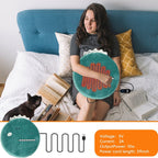 New Winter USB Heated Seat Cushion, Round Cartoon Design for Office and Home, Portable Warmth with Adjustable Temperature, Compatible with Power Banks and USB Ports (Husky)
