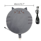 New Winter USB Heated Seat Cushion, Round Cartoon Design for Office and Home, Portable Warmth with Adjustable Temperature, Compatible with Power Banks and USB Ports (Owl)
