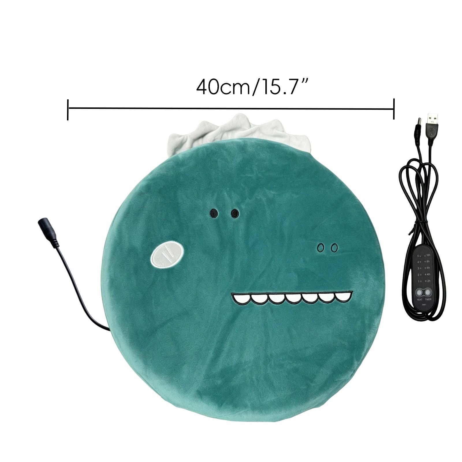 New Winter USB Heated Seat Cushion, Round Cartoon Design for Office and Home, Portable Warmth with Adjustable Temperature, Compatible with Power Banks and USB Ports (Owl)