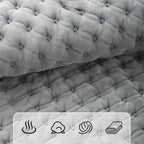 Electric Heating Pad with Digital Thermostat, Soft Flannel Heat Wrap for Shoulder Neck Back Abdomen Legs, Adjustable Temperature and Timer for Home Relaxation and Muscle Comfort (40*76cm)