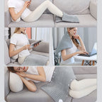 Electric Heating Pad with Digital Thermostat, Soft Flannel Heat Wrap for Shoulder Neck Back Abdomen Legs, Adjustable Temperature and Timer for Home Relaxation and Muscle Comfort (30*60cm)