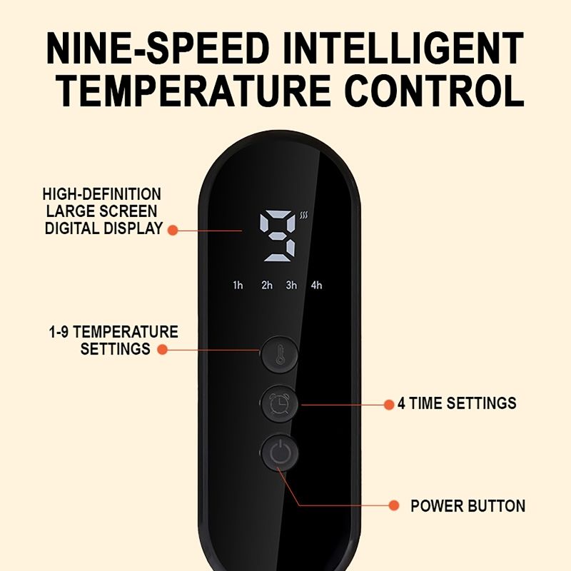 Electric Heating Pad with Digital Thermostat, Soft Flannel Heat Wrap for Shoulder Neck Back Abdomen Legs, Adjustable Temperature and Timer for Home Relaxation and Muscle Comfort (50*100cm)