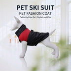 Winter Dog Ski Jacket with Waterproof and Windproof Polyester Shell, Thick PP Cotton Padding for Warmth, 3D Ergonomic Fit with D-Ring Leash Attachment, Ideal for Outdoor Walks and Snow Adventures (L, Green)