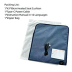 USB-Powered Heated Seat Cushion for Office, Home, Car, and Outdoor Use – Portable, Foldable, 3-Temperature Heating Pad with Anti-Slip Backing, Ideal for Winter Warmth (43×90cm)