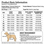 Winter Pet Dog Padded Vest with Waterproof Shell, Warm Fleece Lining, and Leash Attachment Ring for Outdoor Cold Weather Walks (3XL, Red)