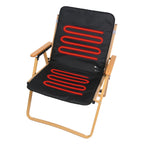 USB-Powered Heated Seat Cushion with Adjustable Temperature, Waterproof Oxford Fabric, Non-Slip Bottom for Office, Home, Outdoor Folding Chairs, Winter Warmth Solution (43×90cm)
