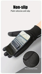 Winter Thermal Touchscreen Gloves for Outdoor Sports – Windproof, Fleece-Lined, Anti-Slip, Compatible with Running, Cycling, Fishing, Skiing, and Daily Cold-Weather Activities (M)