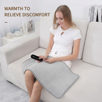 Multifunctional Electric Heating Pad with Adjustable Temperature Control, Soft Flannel Fabric for Shoulder, Neck, Back, and Leg Relief, Ideal for Home and Office Use (L)