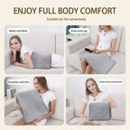 Multifunctional Electric Heating Pad with Adjustable Temperature Control, Soft Flannel Fabric for Shoulder, Neck, Back, and Leg Relief, Ideal for Home and Office Use (L)