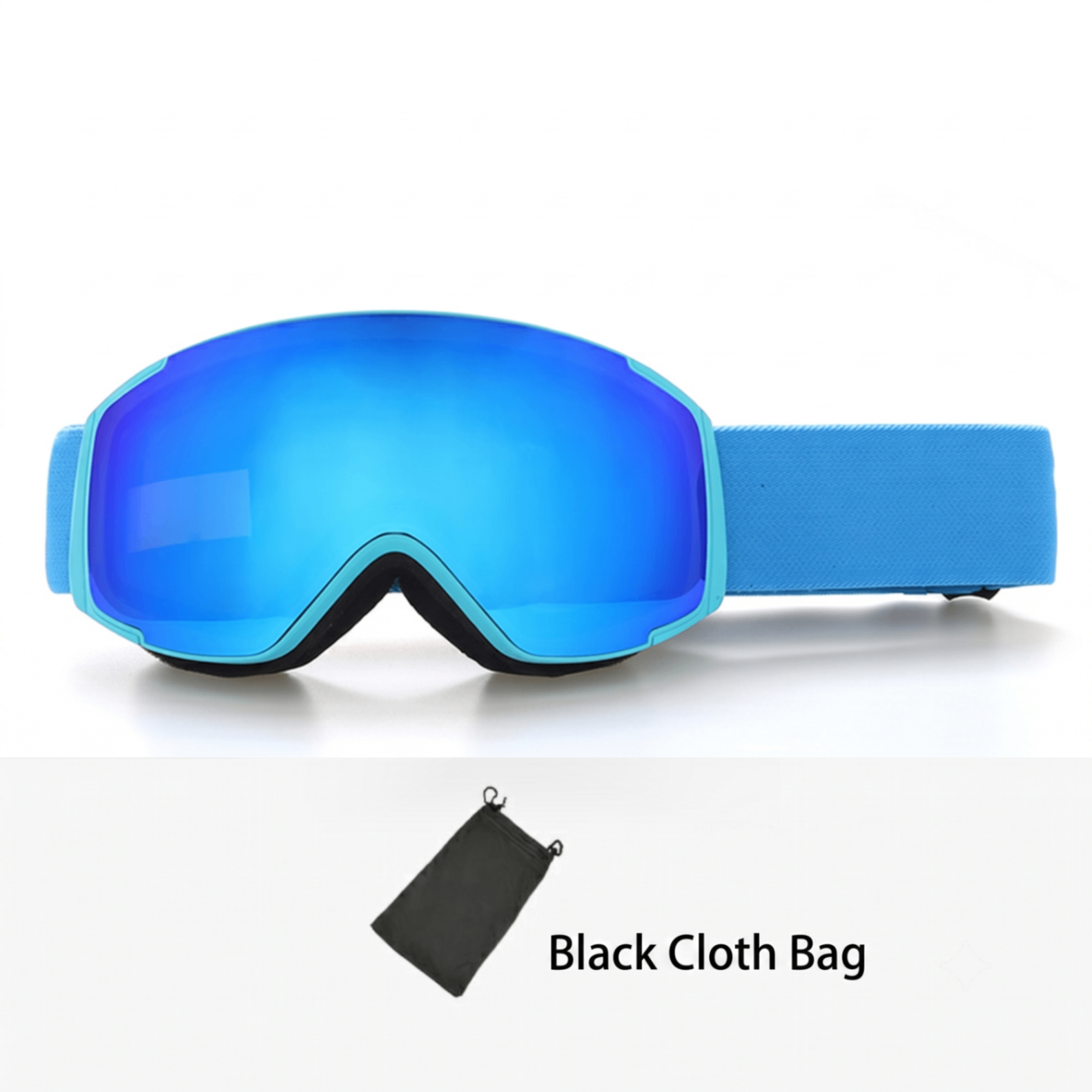 Kids Snow Goggles with Dual Layer Anti-Fog Cylindrical Lenses, TPU Frame and Adjustable Strap for Skiing, Snowboarding, Cycling and Outdoor Mountaineering (Pink)