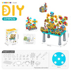 DIY Creative Screw Puzzle Building Block Table Set for Kids Ages 3+ – Educational STEM Toy with Colorful Plastic Pieces, Tools, and Bonus Drawing Board for Home Play and Skill Development (752PCS, Dinosaur)