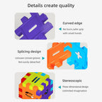 Creative DIY Puzzle Building Blocks Set for Kids Ages 3+ – Colorful Snap-Together Squares for Early Learning, Alphabet & Number Recognition, and Fun 3D Shape Construction at Home (244PCS)