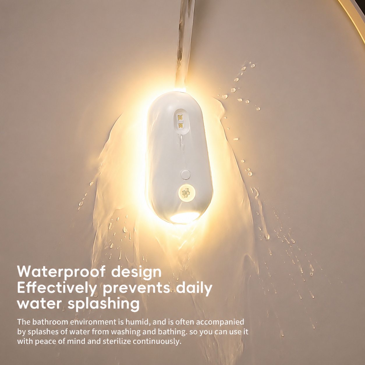 2-in-1 Motion Sensor Toilet UV Sterilizer Light with RGB Night Light – Automatic Disinfection, Waterproof Rechargeable Design for Bathroom Hygiene (3PCS)