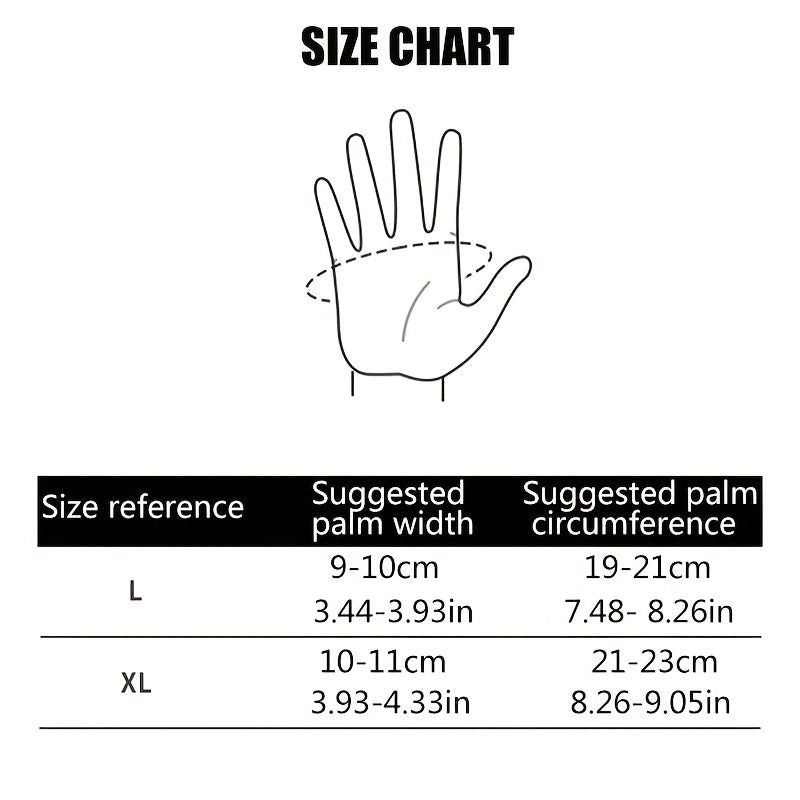 Unisex Winter Ski Gloves with Touchscreen Compatibility, Thick Fleece Lining, Windproof, Anti-Slip Grip for Snowboarding, Hiking, and Cold Weather Daily Commute (L, Black)