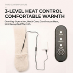 USB-Powered Heated Scarf with 3 Temperature Settings, Knitted Jacquard Design, Soft Fleece Lining, Ideal for Winter Outdoor and Home Use, Machine Washable, Power Bank Not Included (Plaid Jacquard, Khaki)