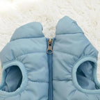 Winter Warm Quilted Vest for Small Pets – Water-Resistant, Fleece-Lined, Easy-On Design with Leash Hole for Indoor and Outdoor Use (M, Pink)