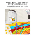 DIY Flexible Straw Building Blocks for Kids Ages 3-6, Creative Educational Construction Toy Set with Bendable Straws and Connectors, 112/242/723 Pieces for 3D Geometry and Imaginative Play (112PCS)