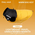Keep Your Pup Cozy and Visible This Winter – Waterproof, Insulated Dog Coat with Reflective Strips, Front Zipper, D-Ring Leash Attachment, and Adjustable Fit for Daily Walks and Outdoor Adventures (2XL, Yellow)