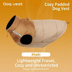 Keep Your Pup Cozy and Visible This Winter – Waterproof, Insulated Dog Coat with Reflective Strips, Front Zipper, D-Ring Leash Attachment, and Adjustable Fit for Daily Walks and Outdoor Adventures (L, Yellow)
