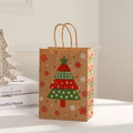 Christmas Gift Bags 30-Piece Set Festive Designs Holiday Gifting Christmas - Red - Size 21-11-27