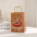 Christmas Gift Bags 30-Piece Set Festive Designs Holiday Gifting Christmas - Red - Size 21-11-27