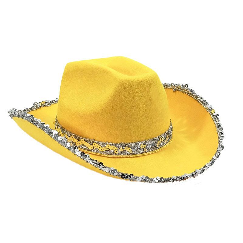Bachelorette Party Hats Bachelor Party Hats Cowboy Hats White Pink Black Hats - Blue - Size m