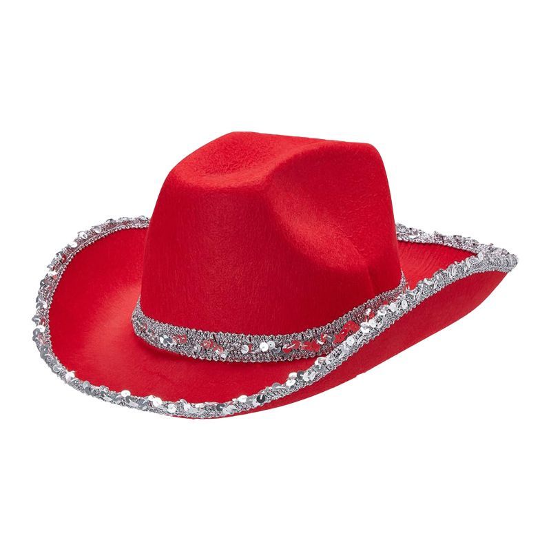 Bachelorette Party Hats Bachelor Party Hats Cowboy Hats White Pink Black Hats - White - Size m