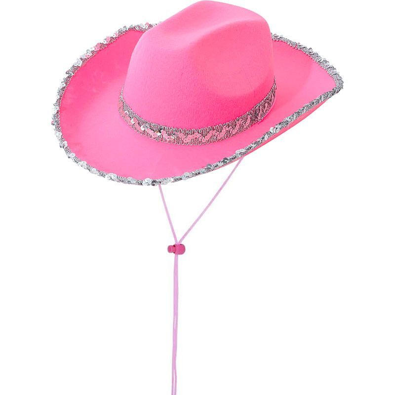 Bachelorette Party Hats Bachelor Party Hats Cowboy Hats White Pink Black Hats - Yellow - Size m