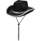 Bachelorette Party Hats Bachelor Party Hats Cowboy Hats White Pink Black Hats - Yellow - Size m