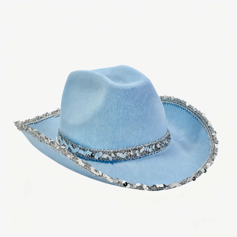 Bachelorette Party Hats Bachelor Party Hats Cowboy Hats White Pink Black Hats - Yellow - Size m