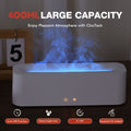 aromatherapy essential oil diffuser, humidifier, 400ml, full-color LED lights, timer auto shut-off, bedroom, office, living room, Australian home, relaxation - White - Size D