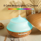 wood grain diffuser, aromatherapy diffuser, humidifier, ultrasonic diffuser, quiet diffuser, timer diffuser, essential oil diffuser, Australia, Australian homes, dry air relief, relaxation, stress relief, natural home decor - wooden - Size D