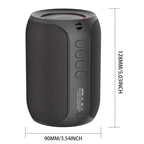 Portable Bluetooth Speaker Compact Speaker High-Quality Sound Long Battery Life - Camouflage - Size 90-93-128mm