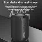 Portable Bluetooth Speaker Compact Speaker High-Quality Sound Long Battery Life - Gray - Size 90-93-128mm