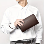 Men'S Leather Clutch Bag Men'S Accessories High-Quality Leather Stylish Clutch - Black - Size 23-4-14