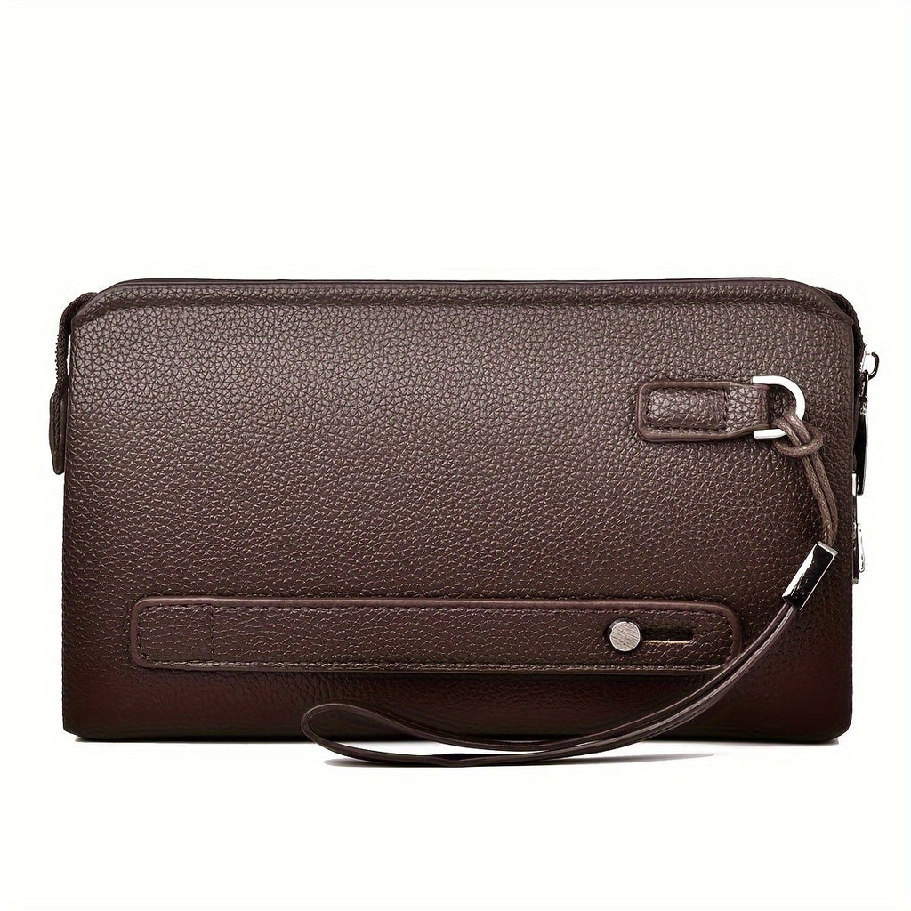 Men'S Leather Clutch Bag Men'S Accessories High-Quality Leather Stylish Clutch - Black - Size 23-4-14