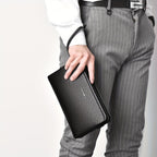 Men'S Leather Clutch Bag Men'S Accessories High-Quality Leather Stylish Clutch - Brown - Size 23-4-14