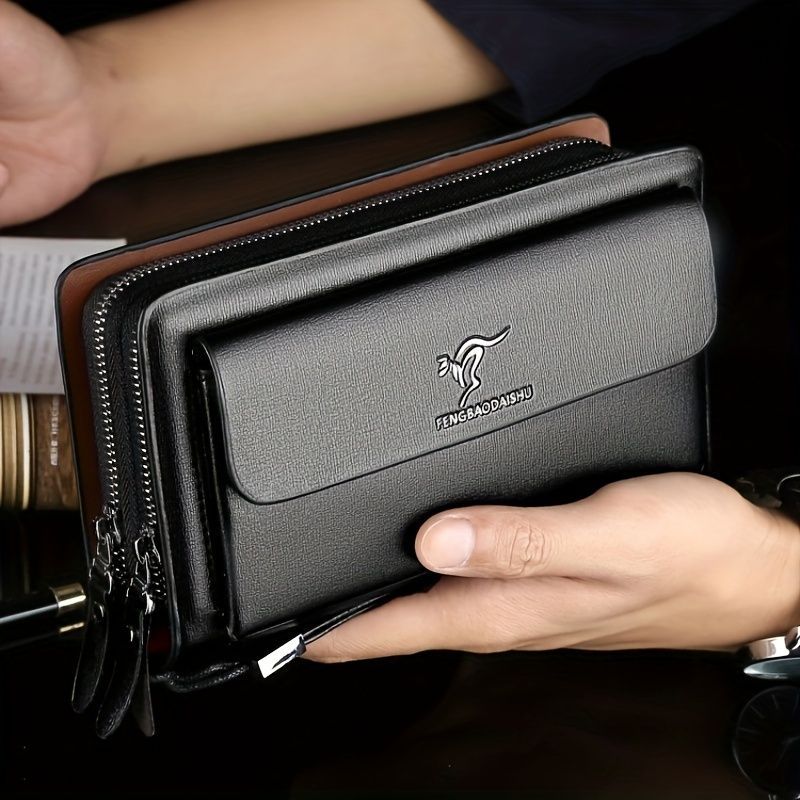 Men'S Clutch Bag Business Clutch Portable Clutch Men'S Accessories - Black - Size m
