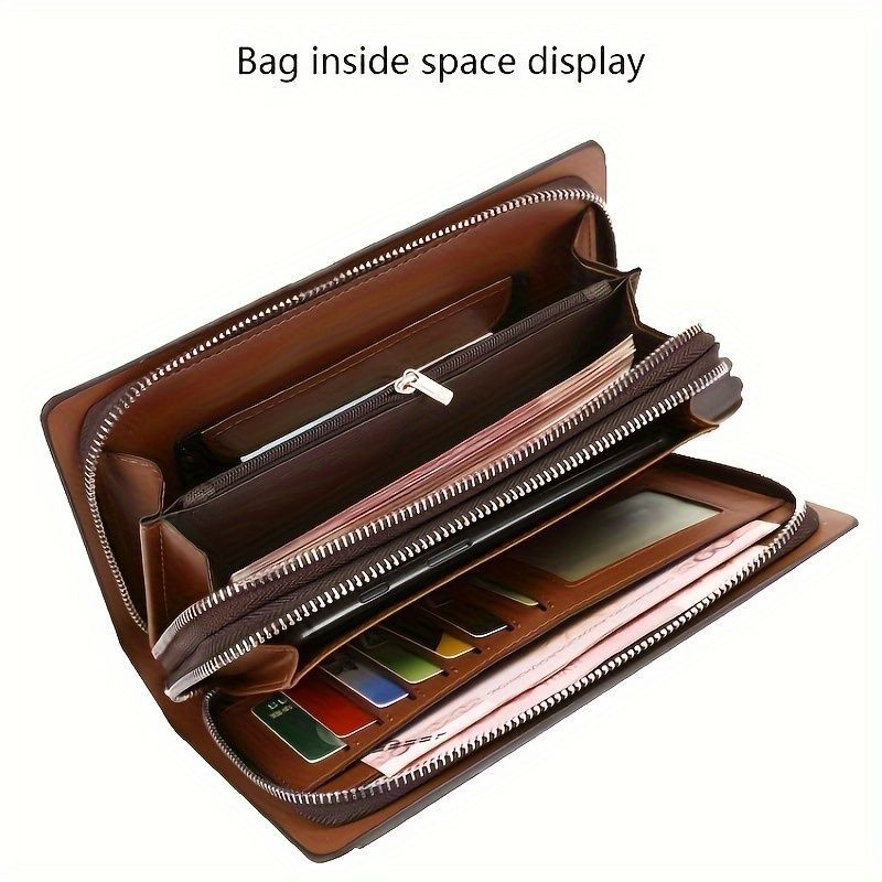 Men'S Clutch Bag Business Clutch Portable Clutch Men'S Accessories - Brown - Size m