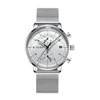 men's watch, ultra-thin watch, leather strap watch, luminous watch, waterproof watch, date calendar watch, curved glass watch, casual sports watch, OLIKA watch, men's fashion watch - Rose gold with a black face - Size Man