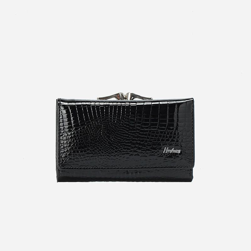 Genuine Leather Women'S Wallet Multifunctional Wallet Large Capacity Wallet - Coffee color - Size m