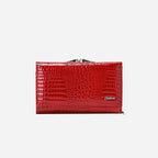 Genuine Leather Women'S Wallet Multifunctional Wallet Large Capacity Wallet - Green - Size m
