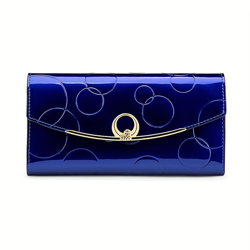 Women'S Genuine Leather Wallet Long Wallet Clutch Large Capacity Wallet - Gold - Size m