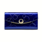 Women'S Genuine Leather Wallet Long Wallet Clutch Large Capacity Wallet - Gold - Size m