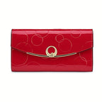 Women'S Genuine Leather Wallet Long Wallet Clutch Large Capacity Wallet - Royal Blue - Size m
