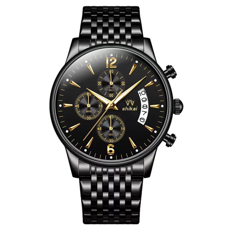 Men'S Watch Business Watch Sports Watch Multifunctional Watch Quartz Watch - Gold - Size Man